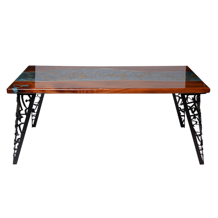 Natural wood center table